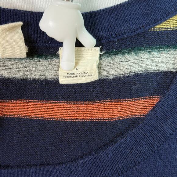 MOTH ANTHROPOLOGY Luca Striped Sweater Dress Multicolor Long Sleeve Knit Size L - Picture 6 of 16